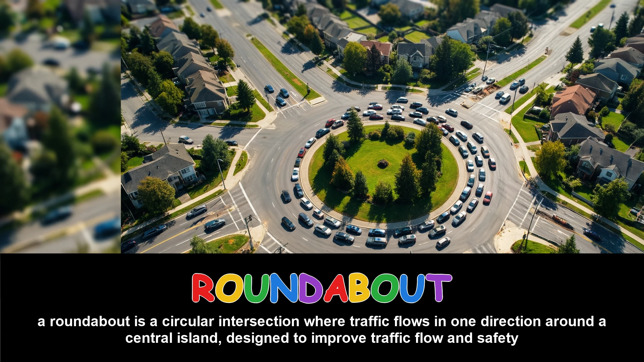 English Illustration for roundabout